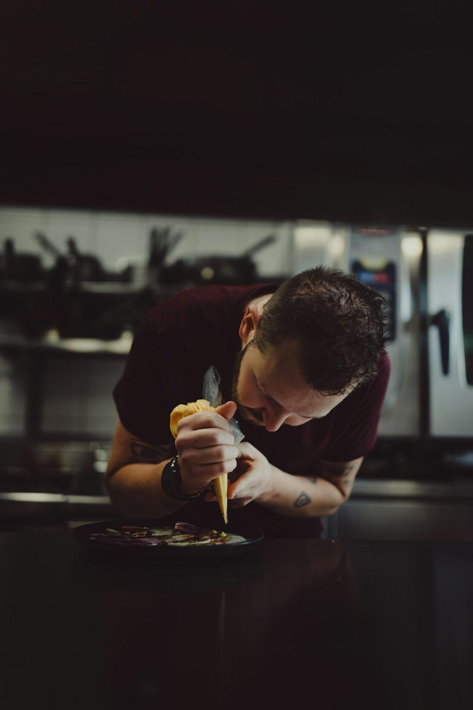 Chef preparing food
